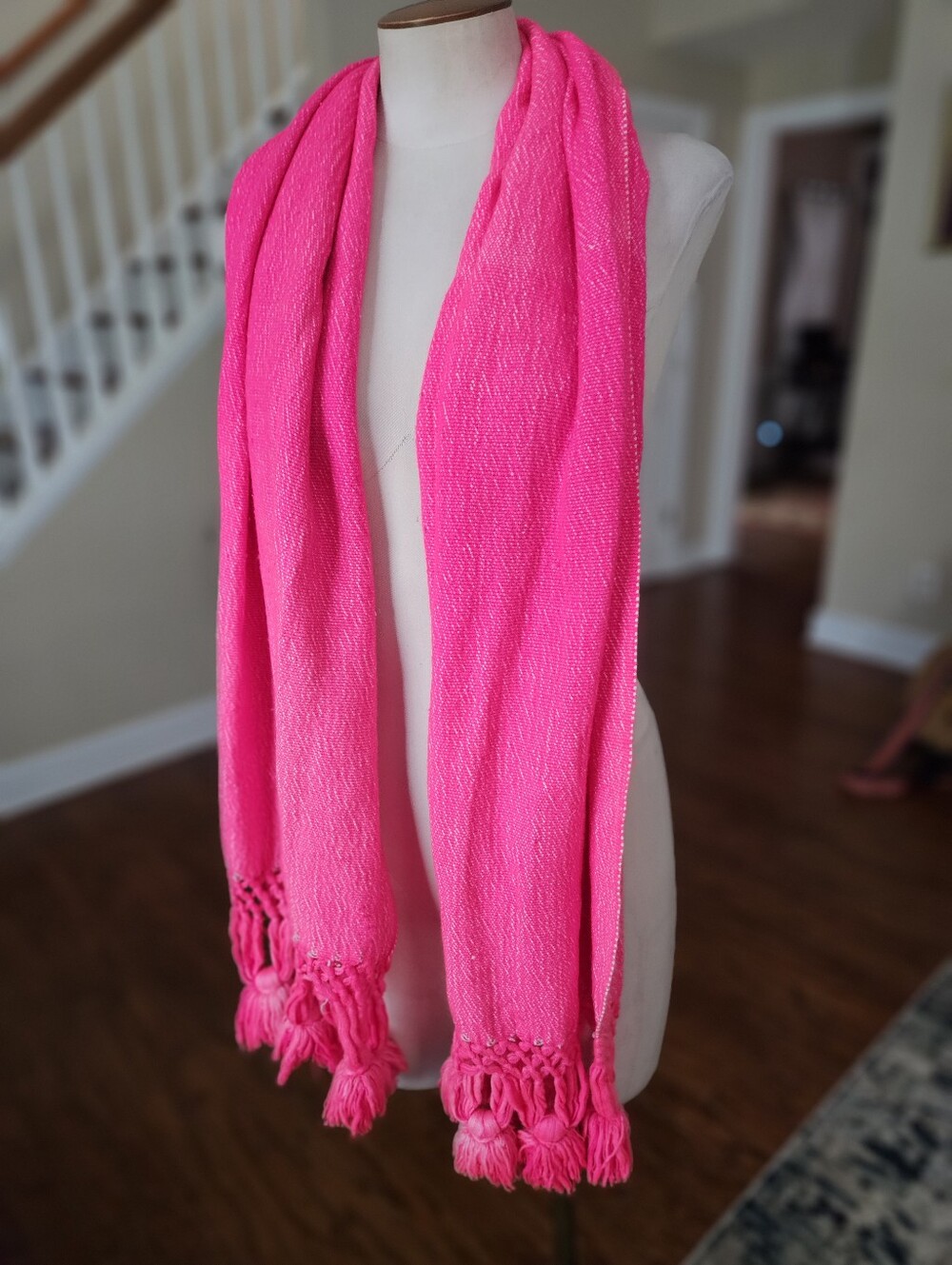 Oversized Pink Soft Scarf